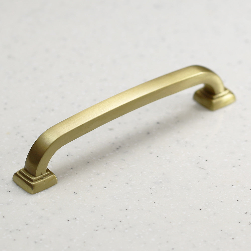 Torun Pull - Satin Brass 128mm