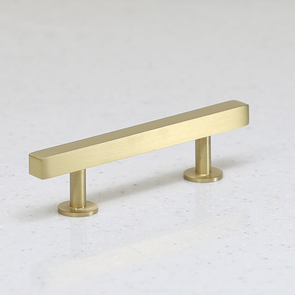 The Vouvant Collection Pull - 3&quot; Center to Center - Satin Brass - Handle Pull Decorative Hardware
