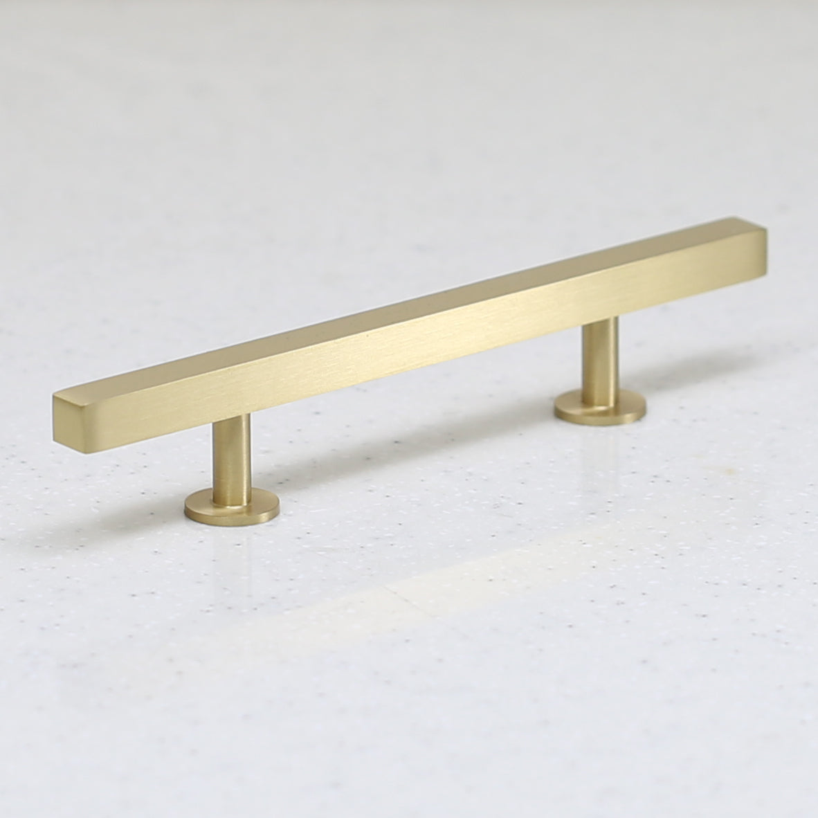 The Vouvant Collection Pull - 96mm Center to Center (3-3/4&quot;) - Satin Brass - Handle Pull Decorative Hardware
