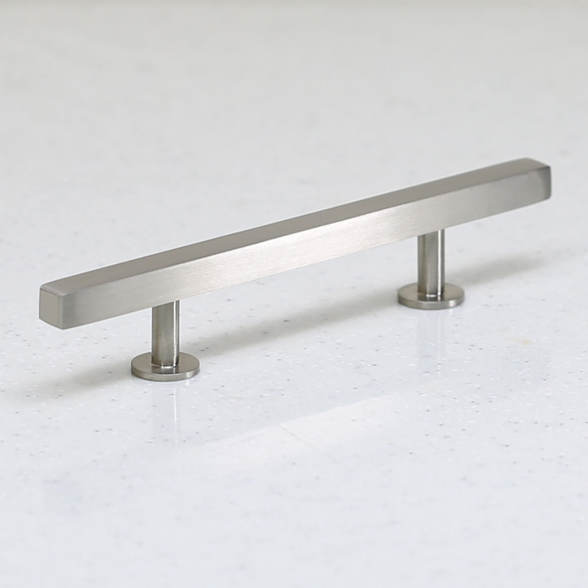 The Vouvant Collection Pull - 96mm Center to Center (3-3/4&quot;) - Satin Nickel - Handle Pull Decorative Hardware