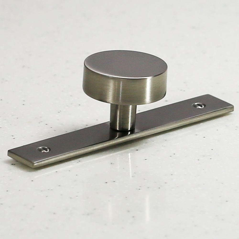 Satin Nickel Cabinet Round Knob 1-1/2-inch Diameter 1-1/2-inch