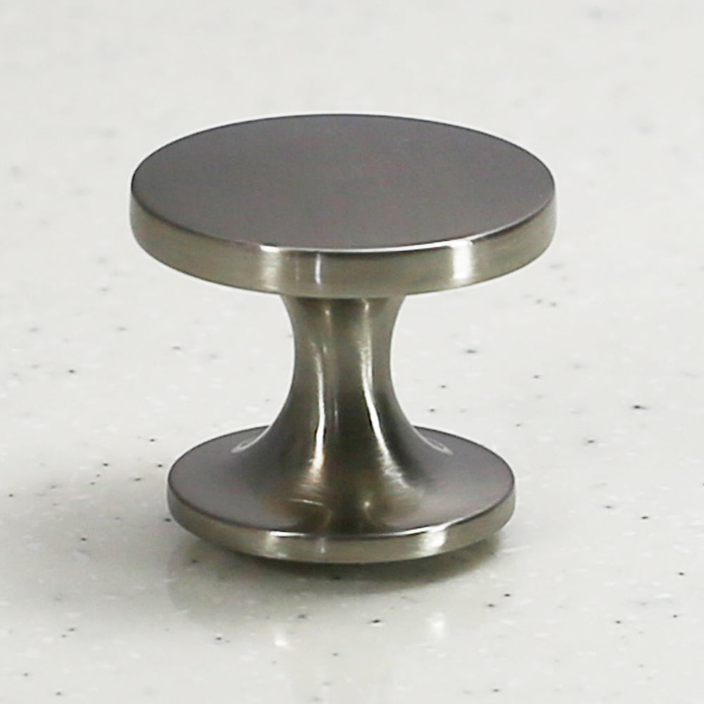 Satin Nickel Cabinet Round Knob 1-3/4-inch Diameter 1-3/4-inch Diameter