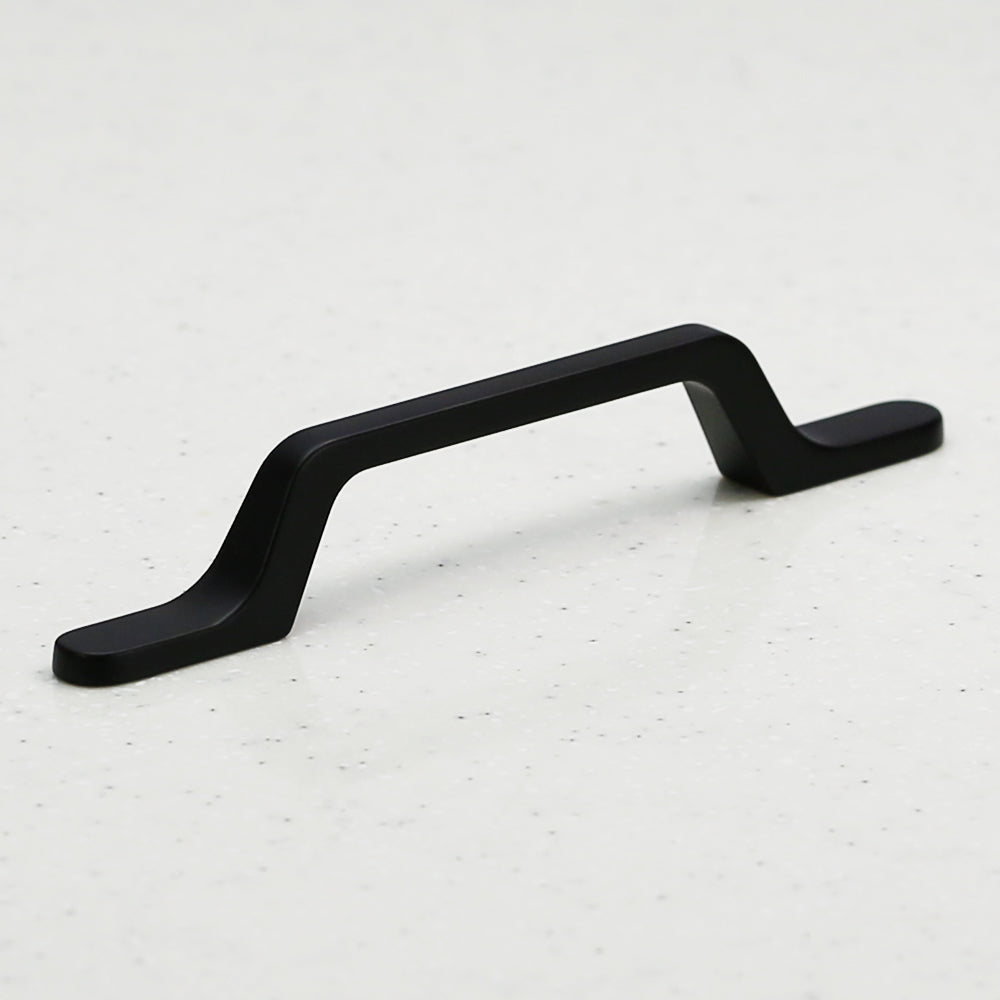 The Trazi Collection Pull - 96mm Center to Center (3 3/4") -Matte Black - Modern - Elegent - Sophisticated - Handle Pull Decorative Hardware