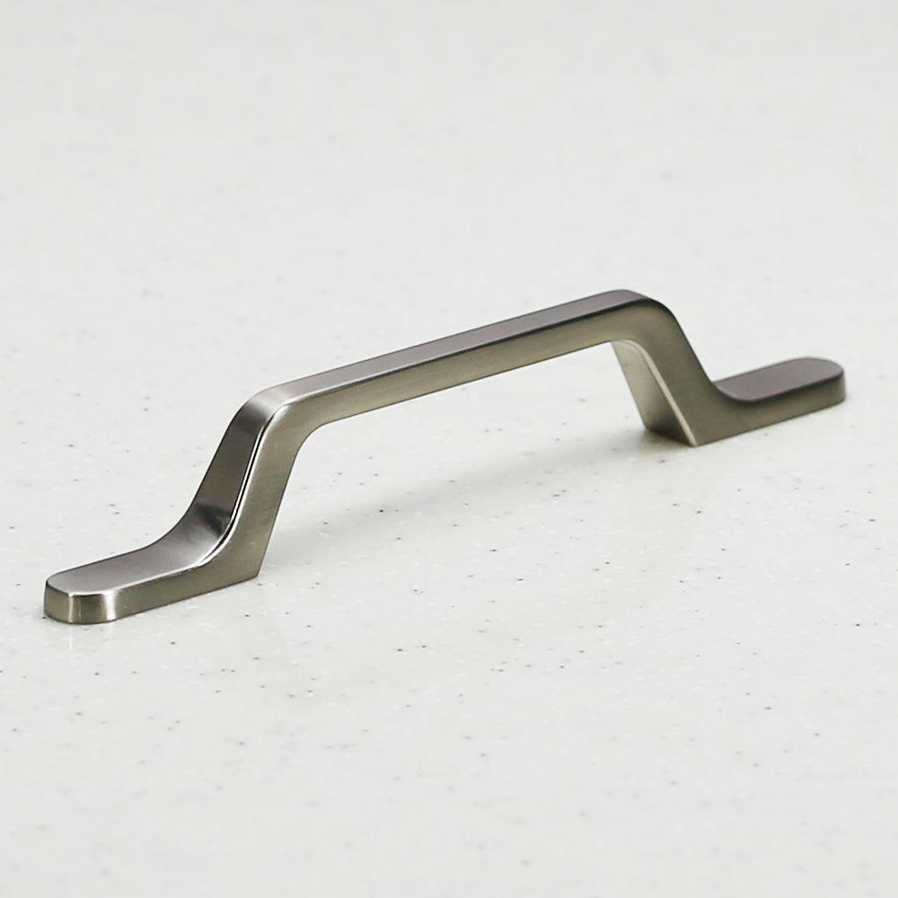 The Trazi Collection Pull - 96mm Center to Center (3 3/4") -Satin Nickel - Modern - Elegent - Sophisticated - Handle Pull Decorative Hardware