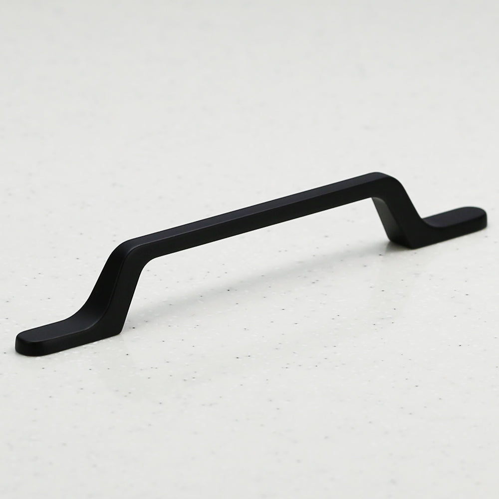The Trazi Collection Pull - 128mm Center to Center (5&quot;) - Matte Black - Modern - Elegant - Sophisticated - Handle Pull Decorative Hardware