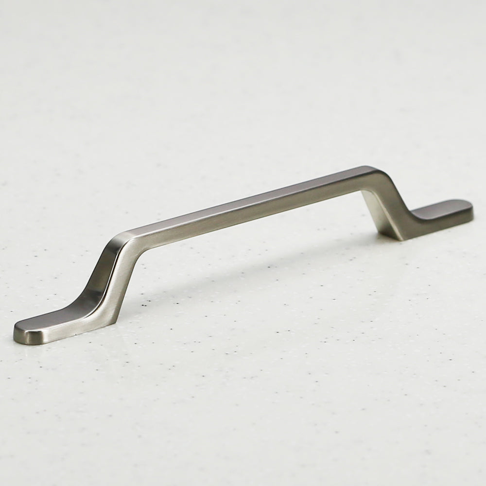 The Trazi Collection Pull - 128mm Center to Center (5") -Satin Nickel - Modern - Elegent - Sophisticated - Handle Pull Decorative Hardware