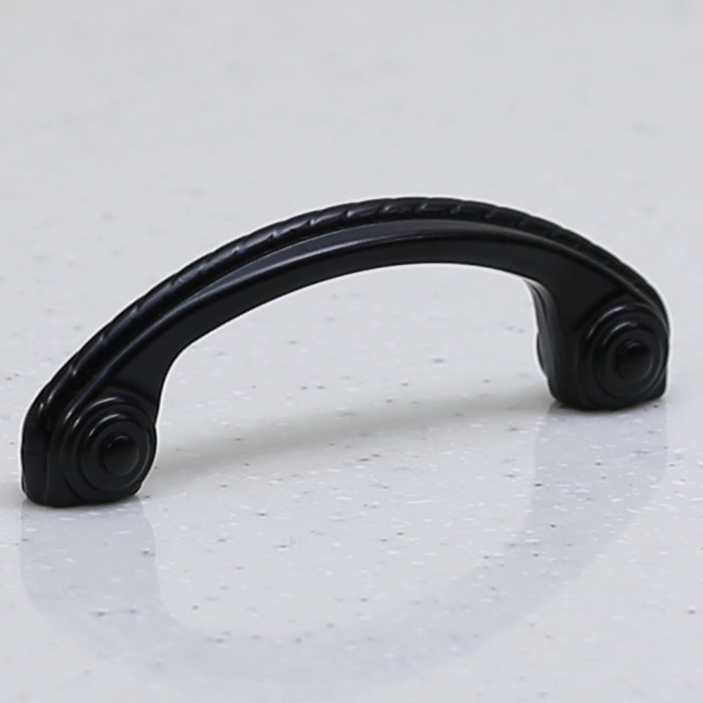 Matte Black Pull - 3&quot; Inch Hole Centers, 3-3/4&quot; Inch Overall Length