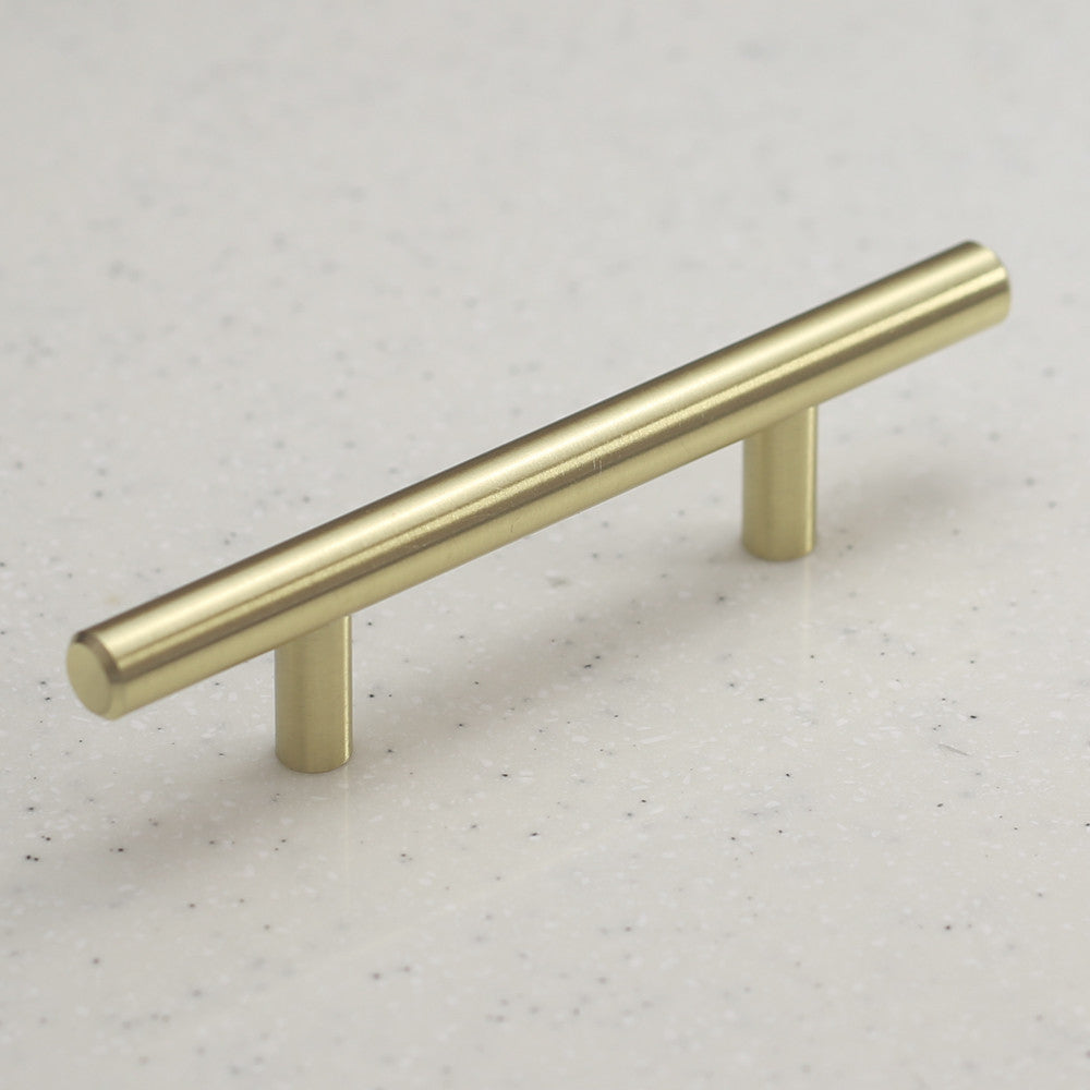 Hamilton Bowes Satin Nickel Cabinet Hardware Euro Style Bar Handle Pull - 3 Hamilton Bowes Satin Nickel Cabinet Hardware Euro Style Bar Handle Pull - 3